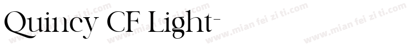 Quincy CF Light字体转换